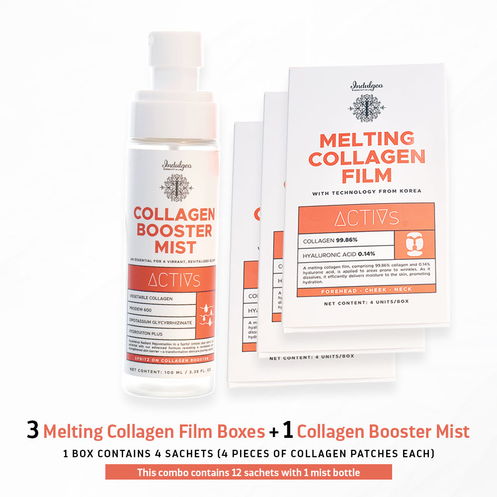 1 Collagen Booster Mist + 3 Boxes Melting Collagen Film (12 Sachets)