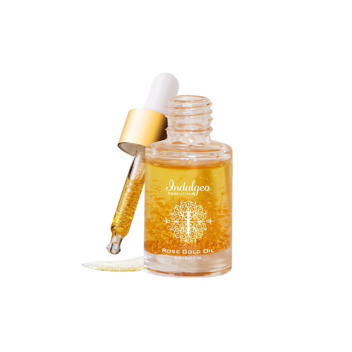 Rose Gold Oil With 24k Gold Flakes