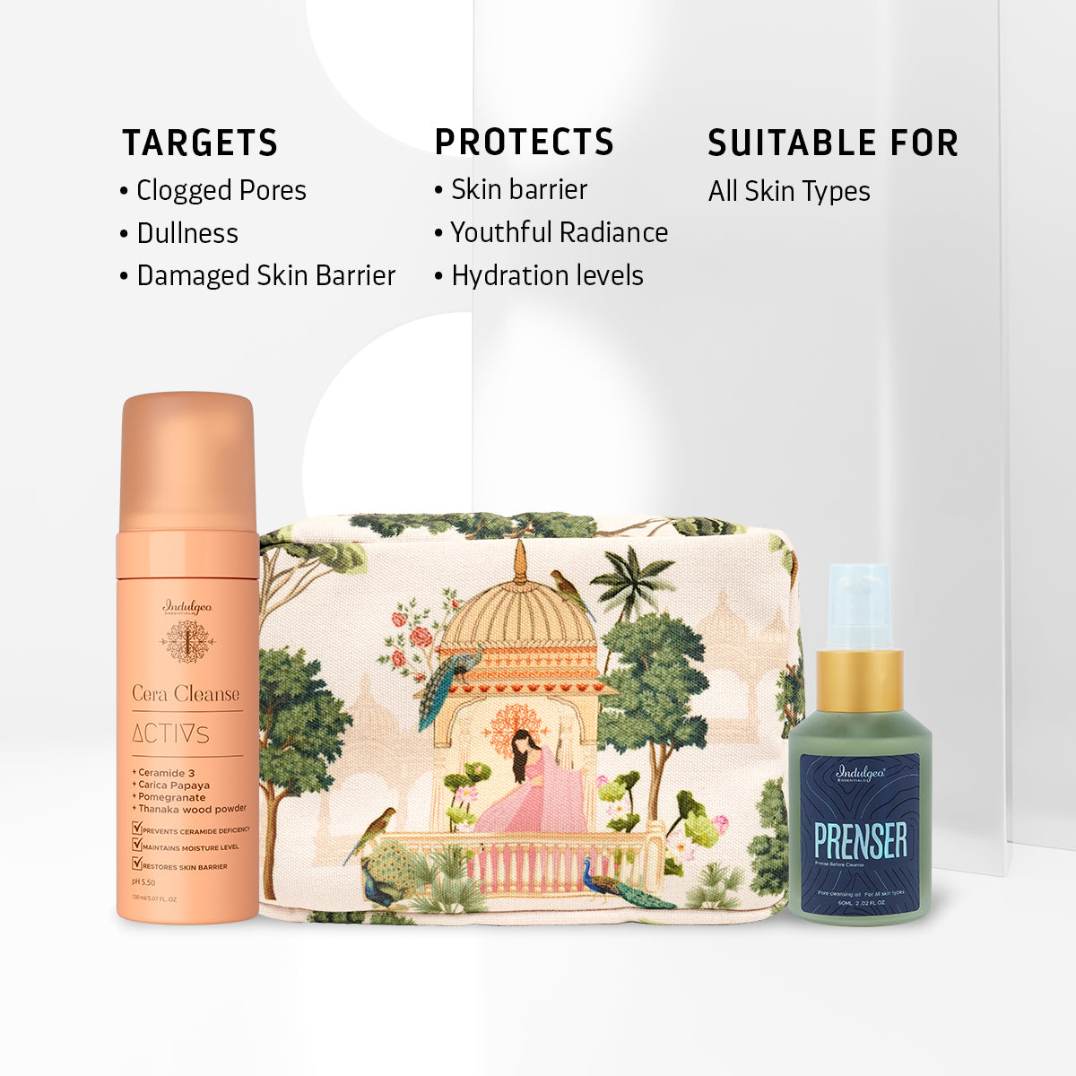 Double Cleansing Combo for All Skin Types - Prenser + Cera Cleanse