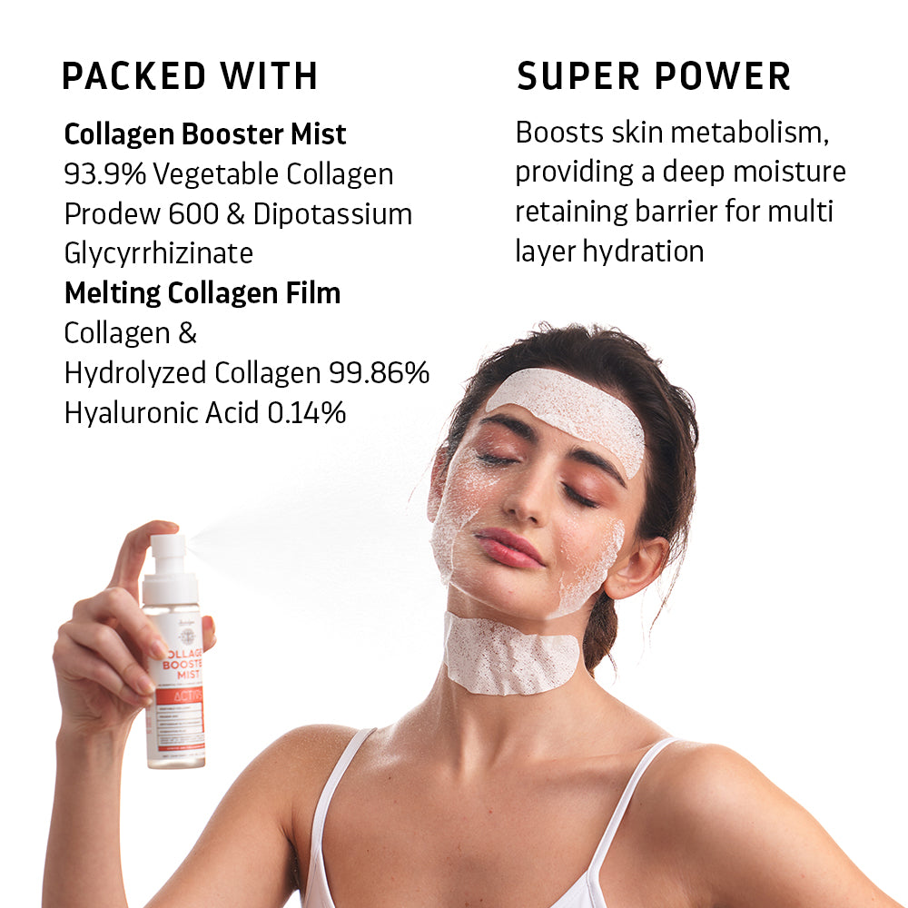 COMBO: 1 Collagen Booster Mist + 5 Boxes Melting Collagen Film (20 Sachets)