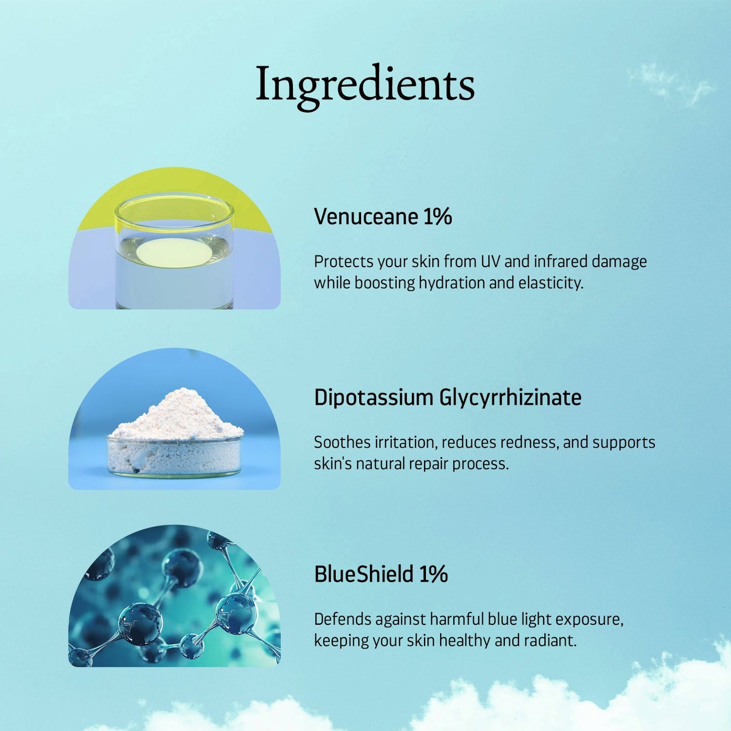 U-We Protect Ultra Light Broad Spectrum OMC Free Sunscreen Gel with New Gen Korean UV Filters - SPF 50 PA++++