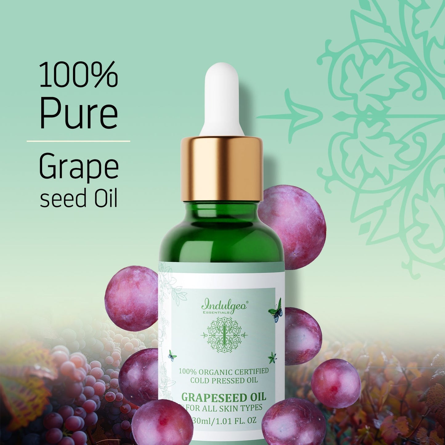 Grapeseed Oil - 100% Cold Pressed Oil