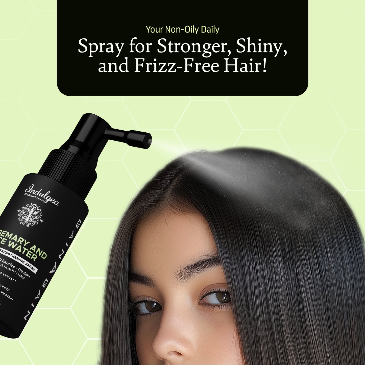 Rosemary & Rice Water Hair Spray Mist For Strengthening & Growth