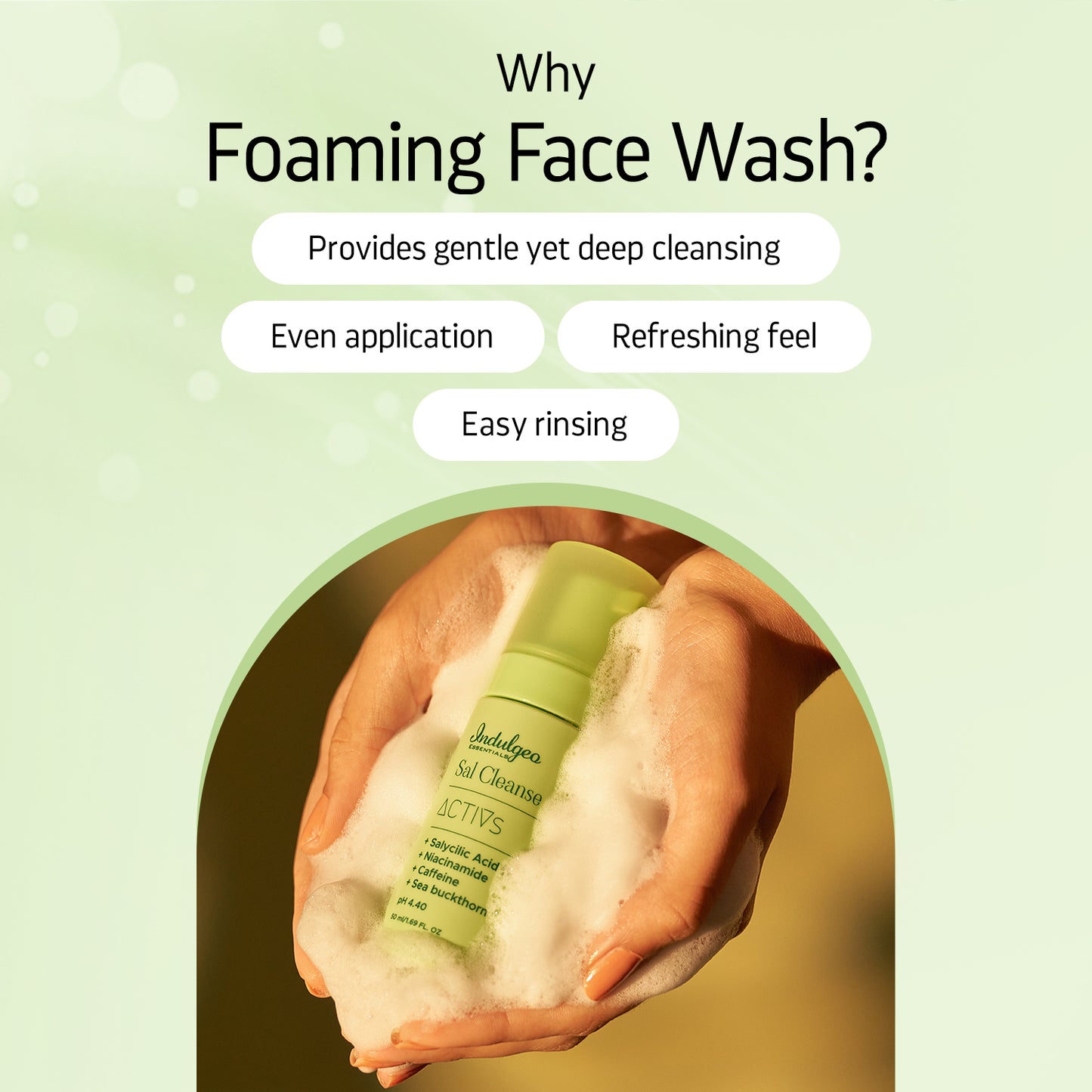 SAL CLEANSE - Foaming Face Wash With Salicylic Acid 1%