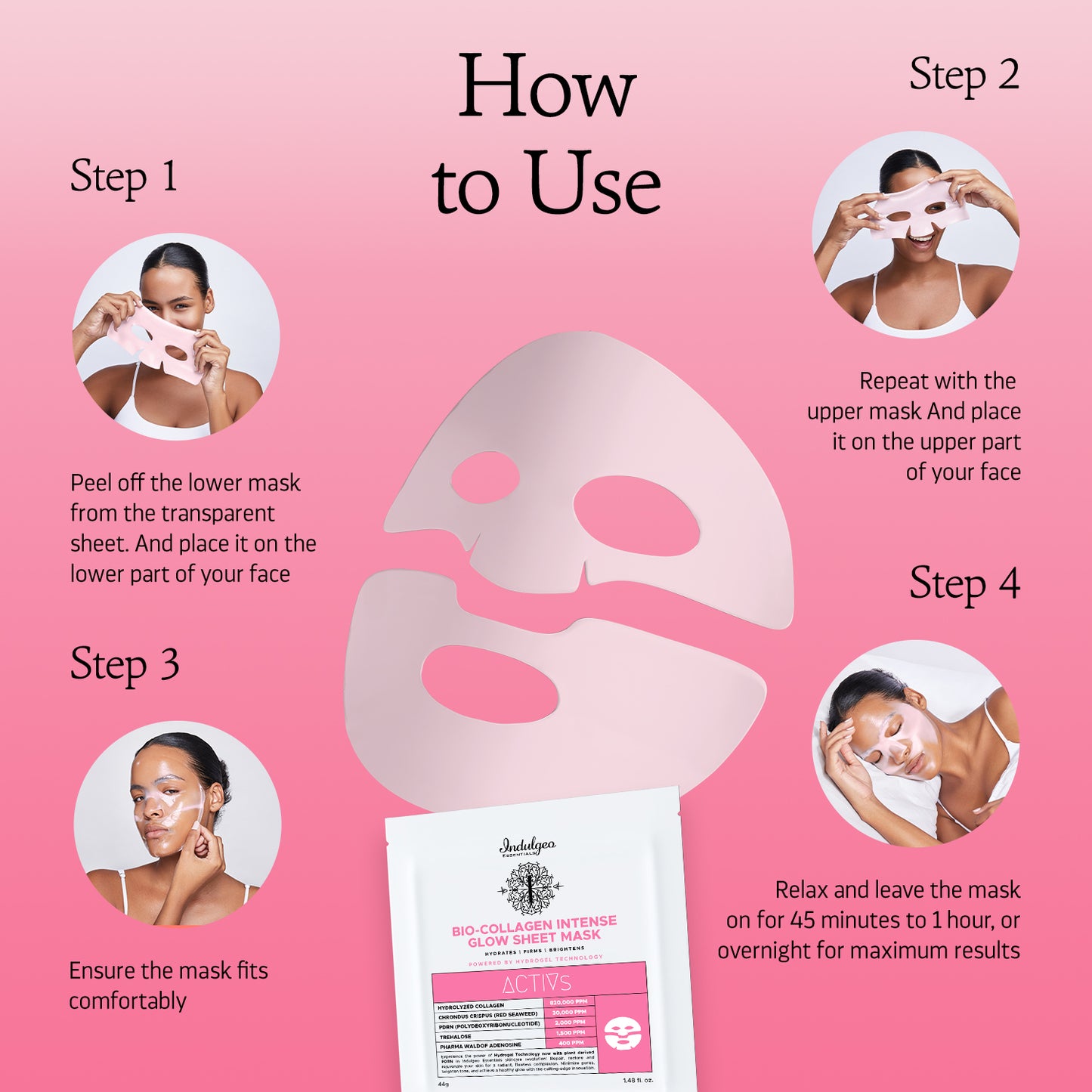 Ginseng PDRN - Bio Collagen Intense Glow Sheet Mask (new)