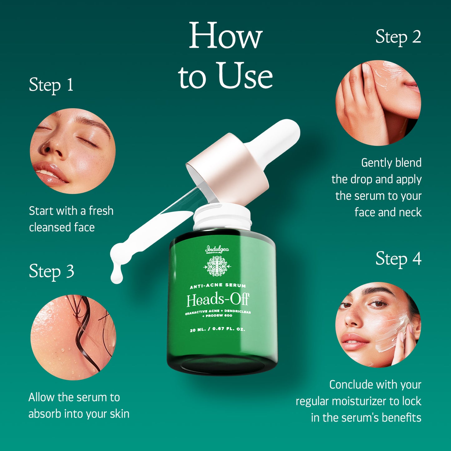 Heads Off - Anti Acne Serum For Blackheads & Whiteheads