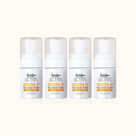 Pack of 4 : Brighten Up - Milk Skin Toner with Glutathione & Arbutin