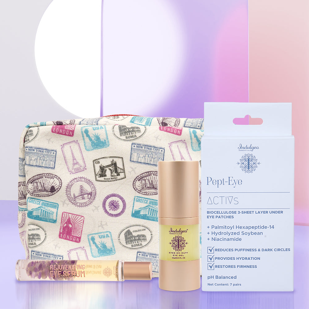 Eye Love You Combo - Remastered Rejuvenating Eye Serum + Eyes On Duty Eye Gel + Pept Eye - Biocellulose 3-Sheet Layer Under Eye Patches