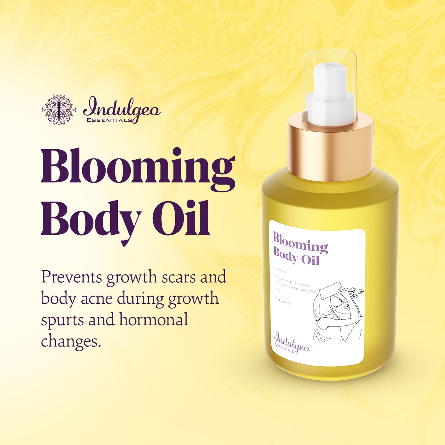 Blooming Body Oil - For Kids Between 7-18 (100ml)