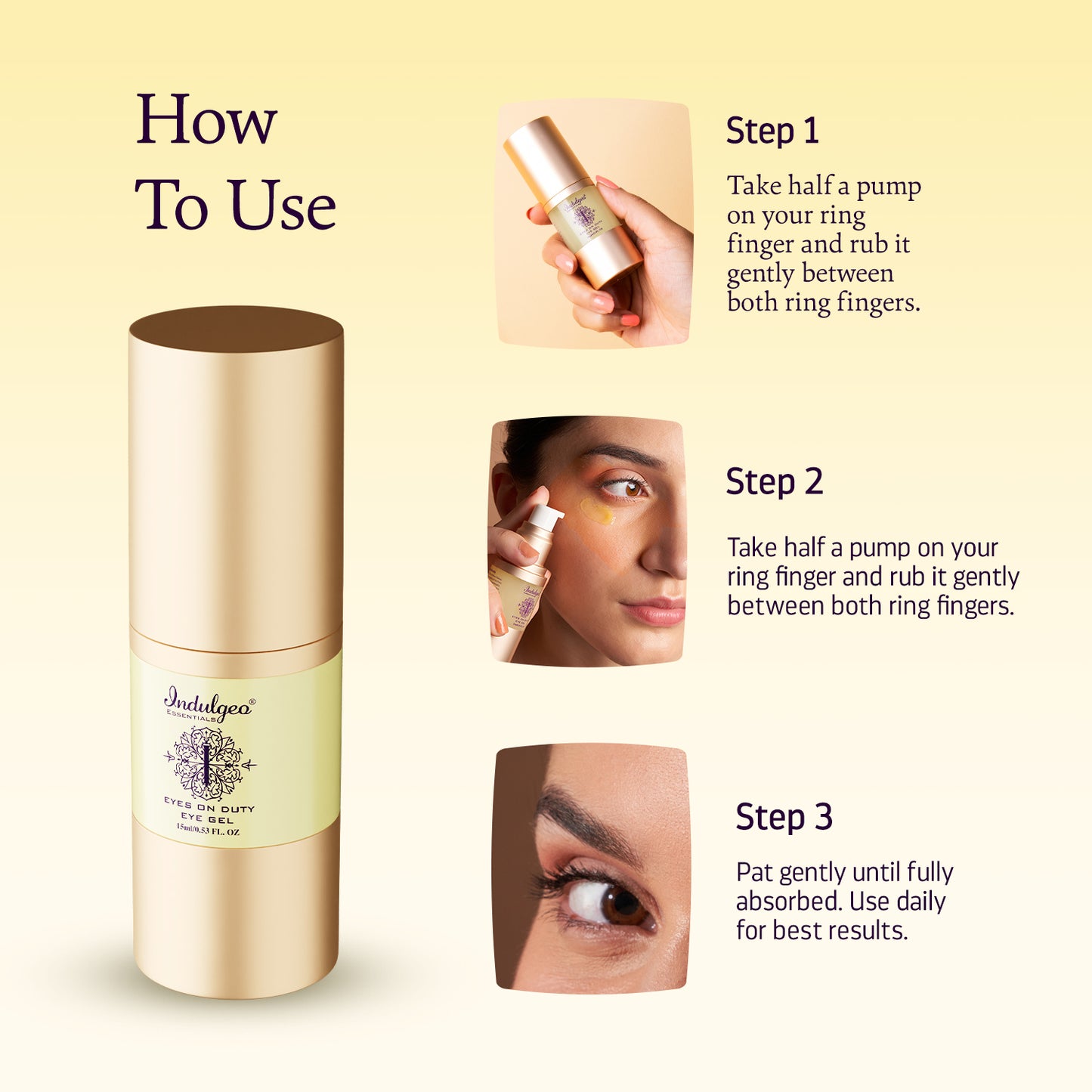 Eyes On Duty Eye Gel For Dark Circles & Puffiness (15ml)