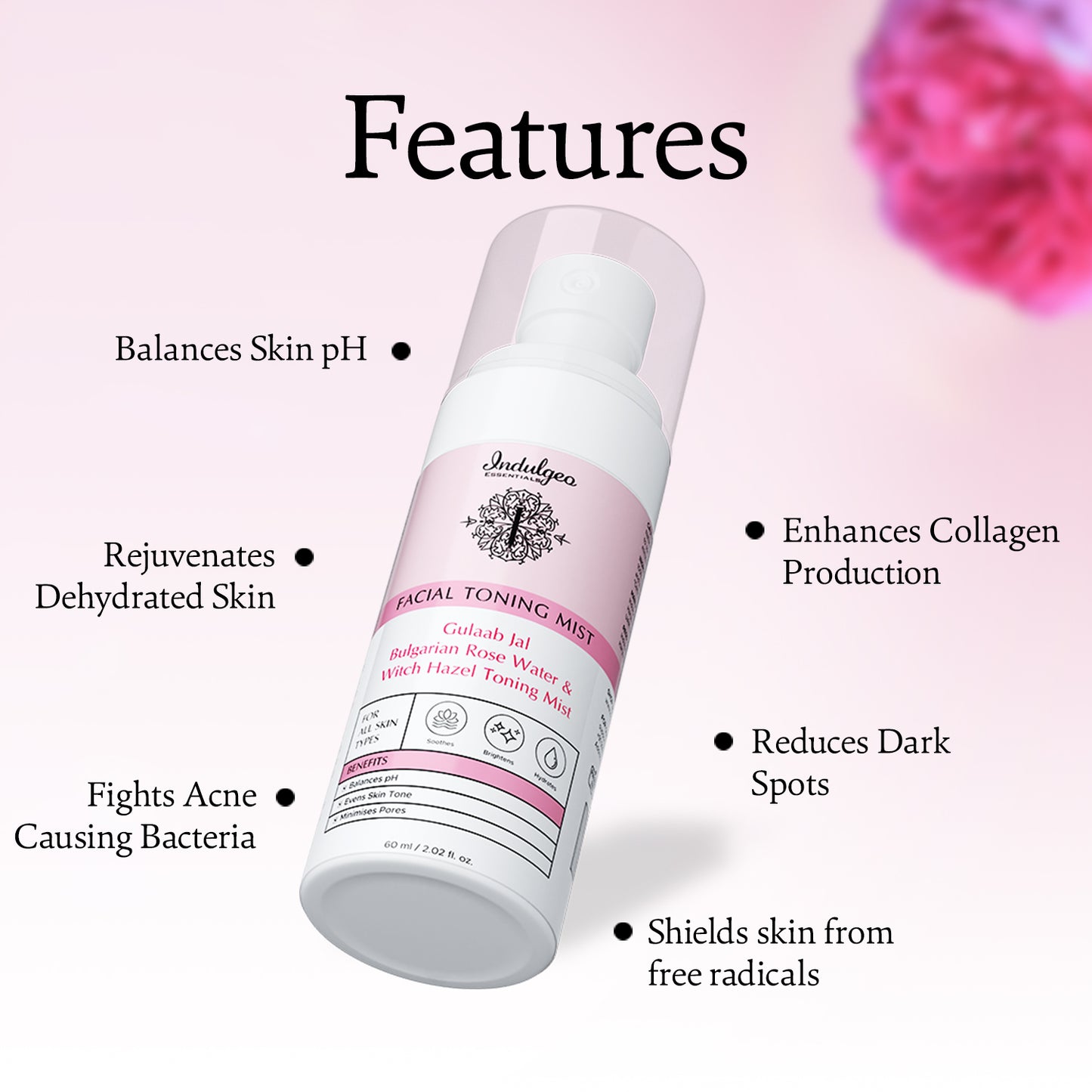 Bundle - Rose Geranium Witch Hazel Facial Toning Mist (Value 1200)