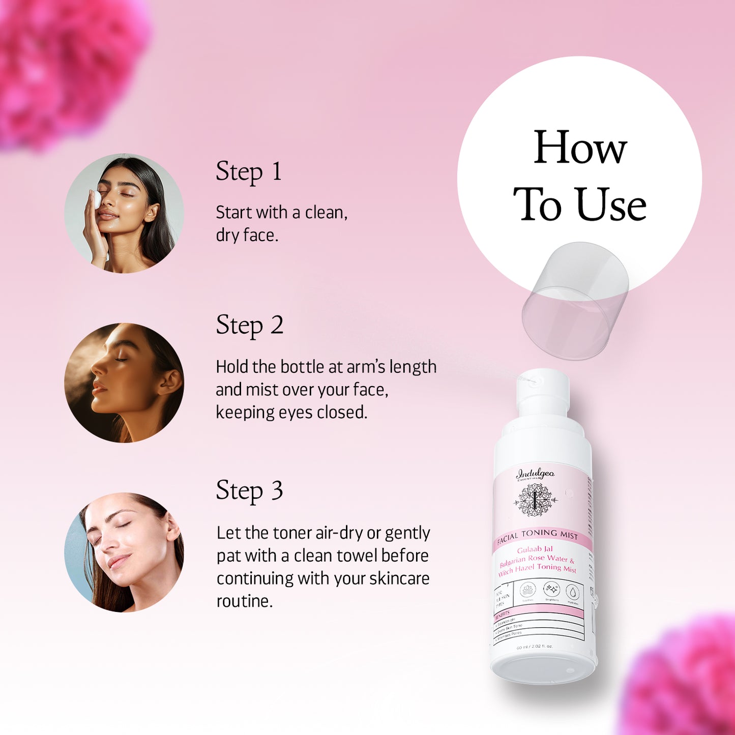 Bundle - Rose Geranium Witch Hazel Facial Toning Mist (Value 1200)