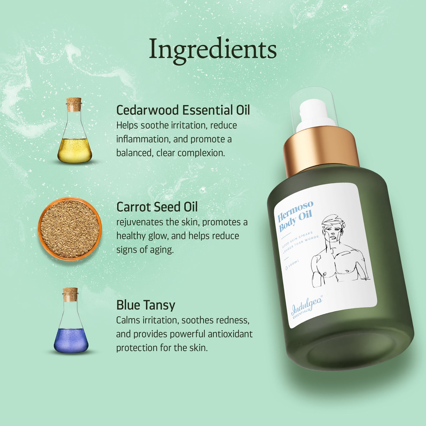 Hermoso Body Oil - For Men