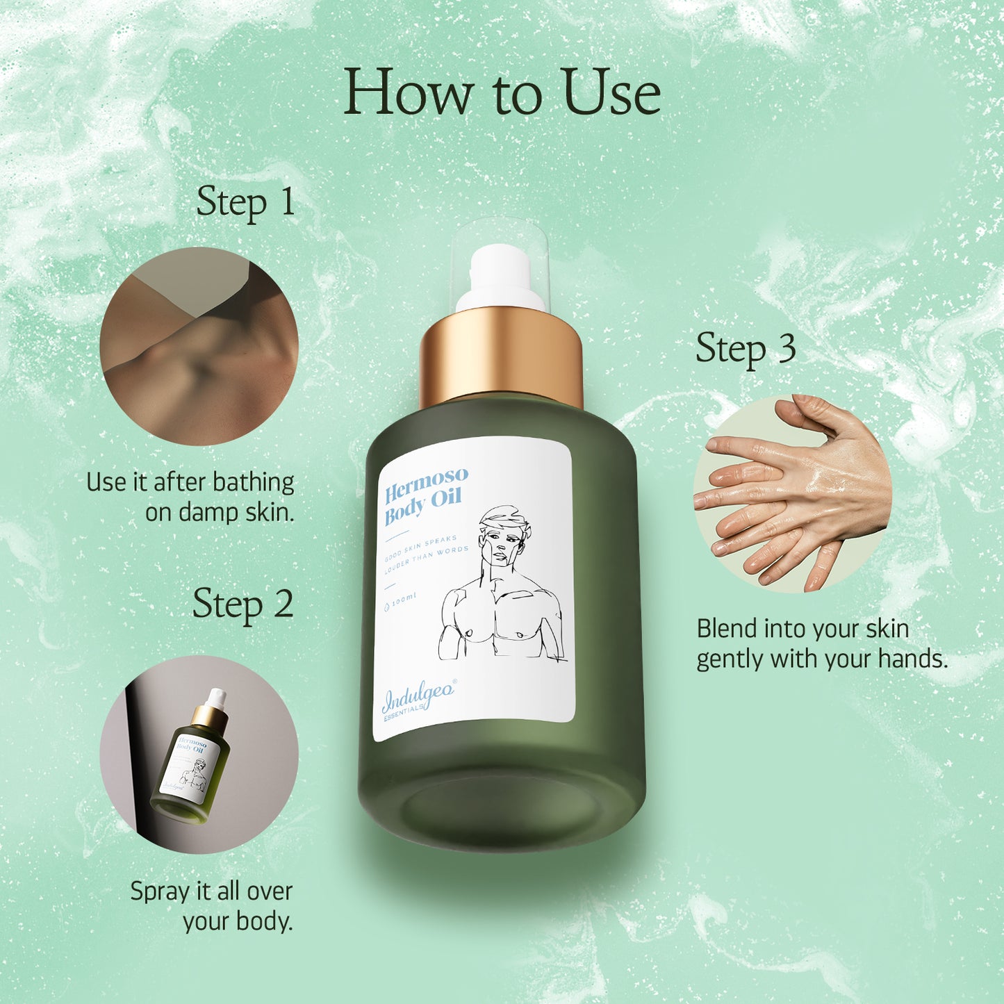 Hermoso Body Oil - For Men