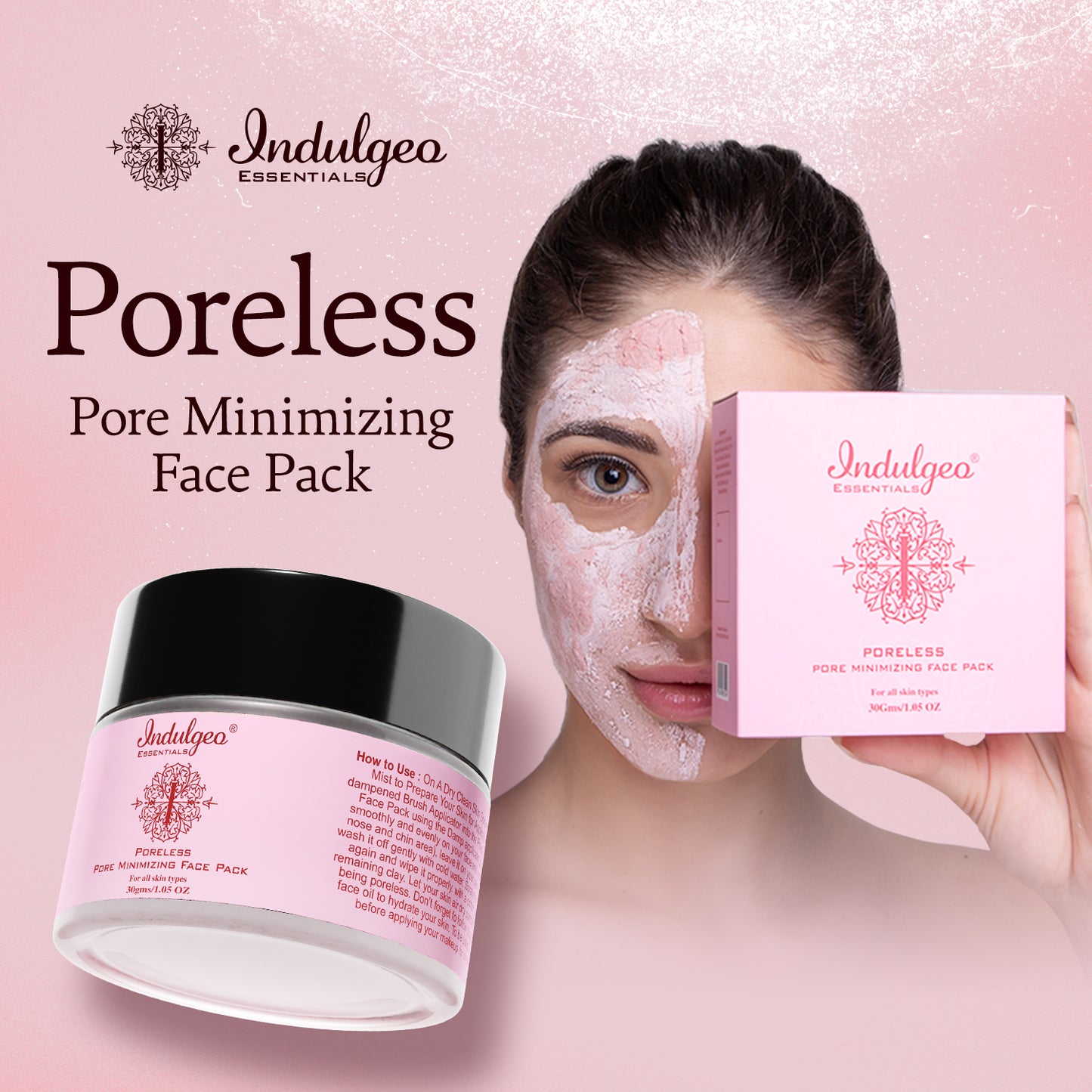 PORELESS - Pore Minimizing Clay Face Pack