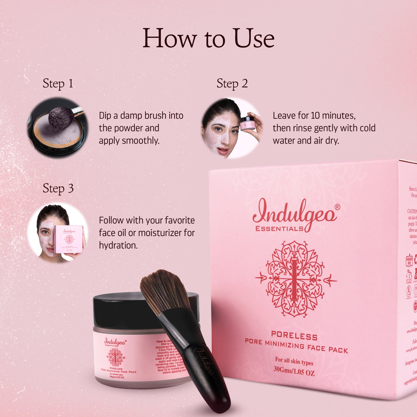 PORELESS - Pore Minimizing Clay Face Pack