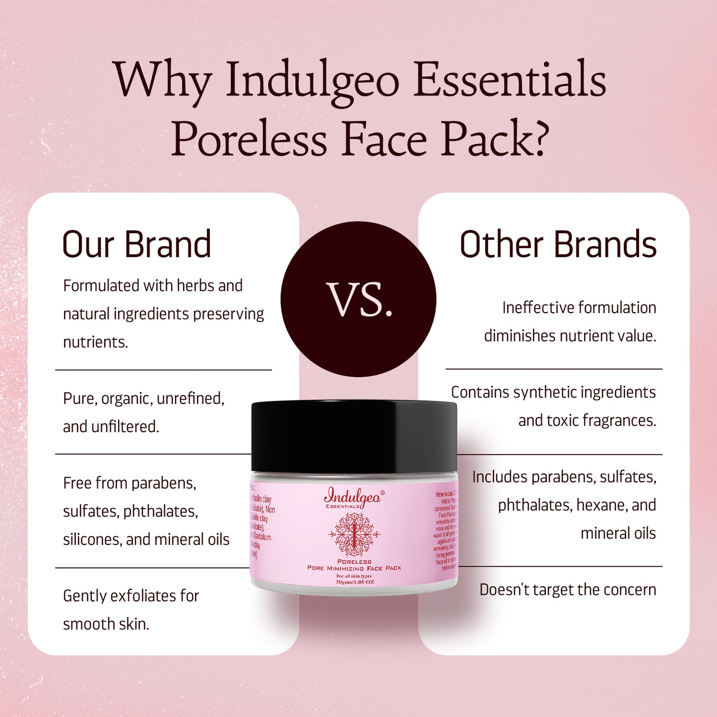 PORELESS - Pore Minimizing Clay Face Pack