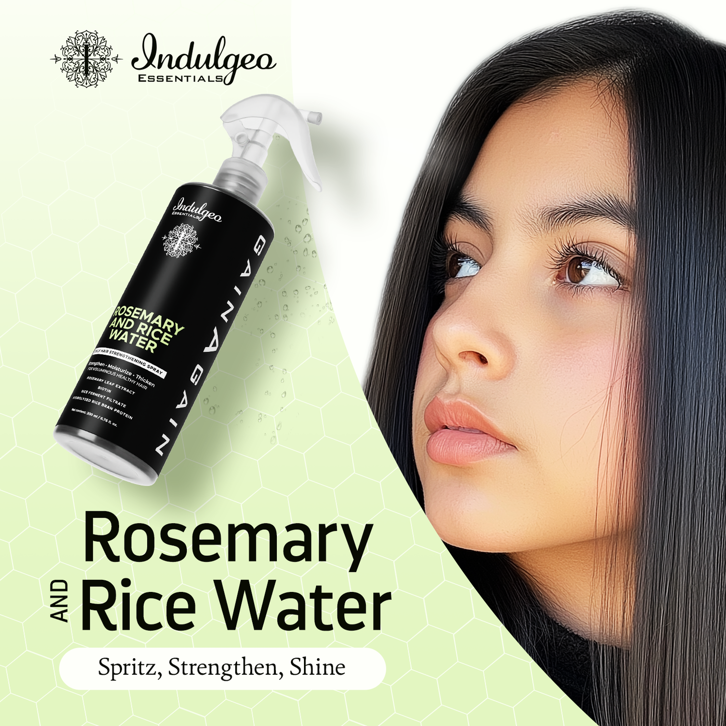 Pack of 5 : Rosemary & Rice Water Mist For Hair Strengthening