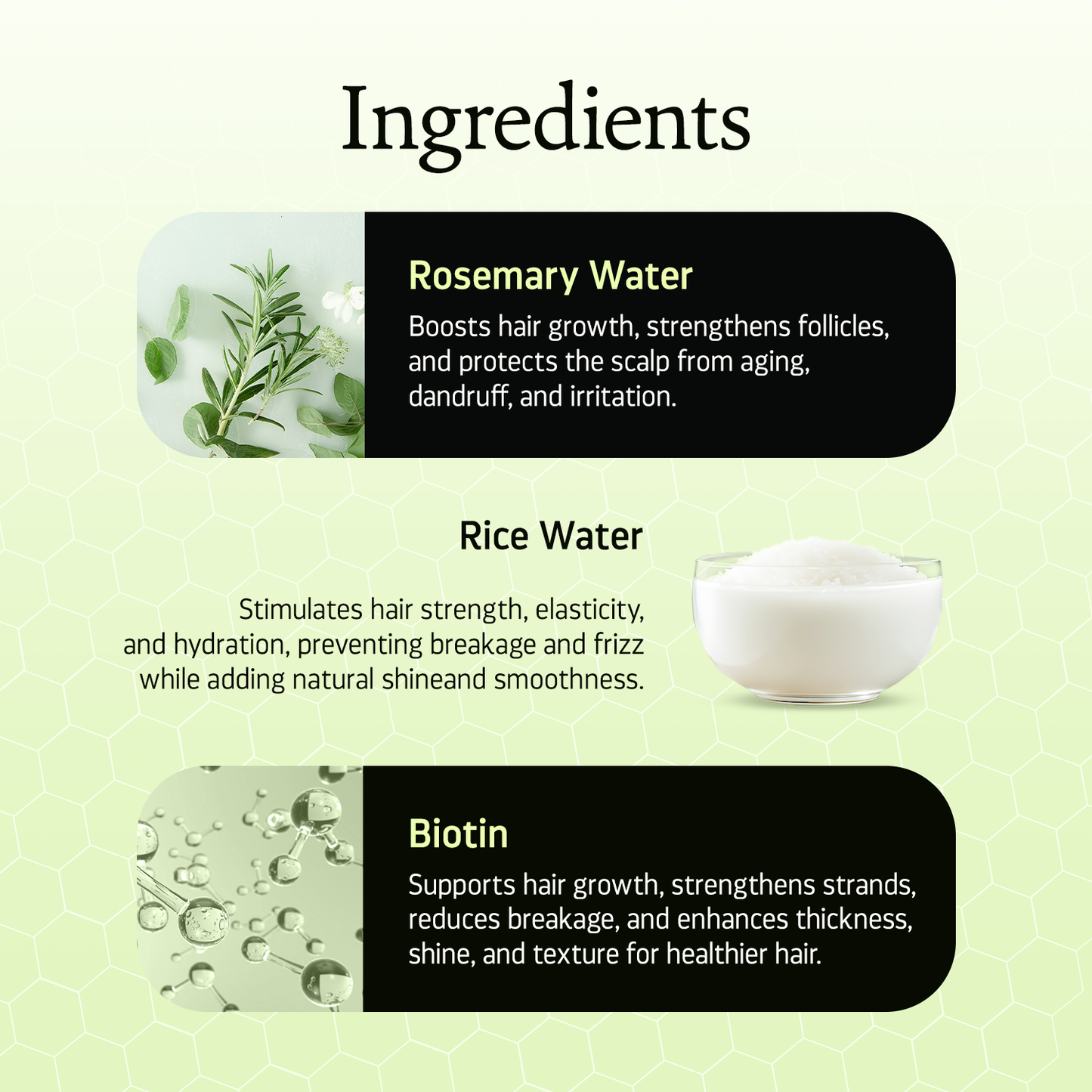 Pack of 5 : Rosemary & Rice Water Mist For Hair Strengthening