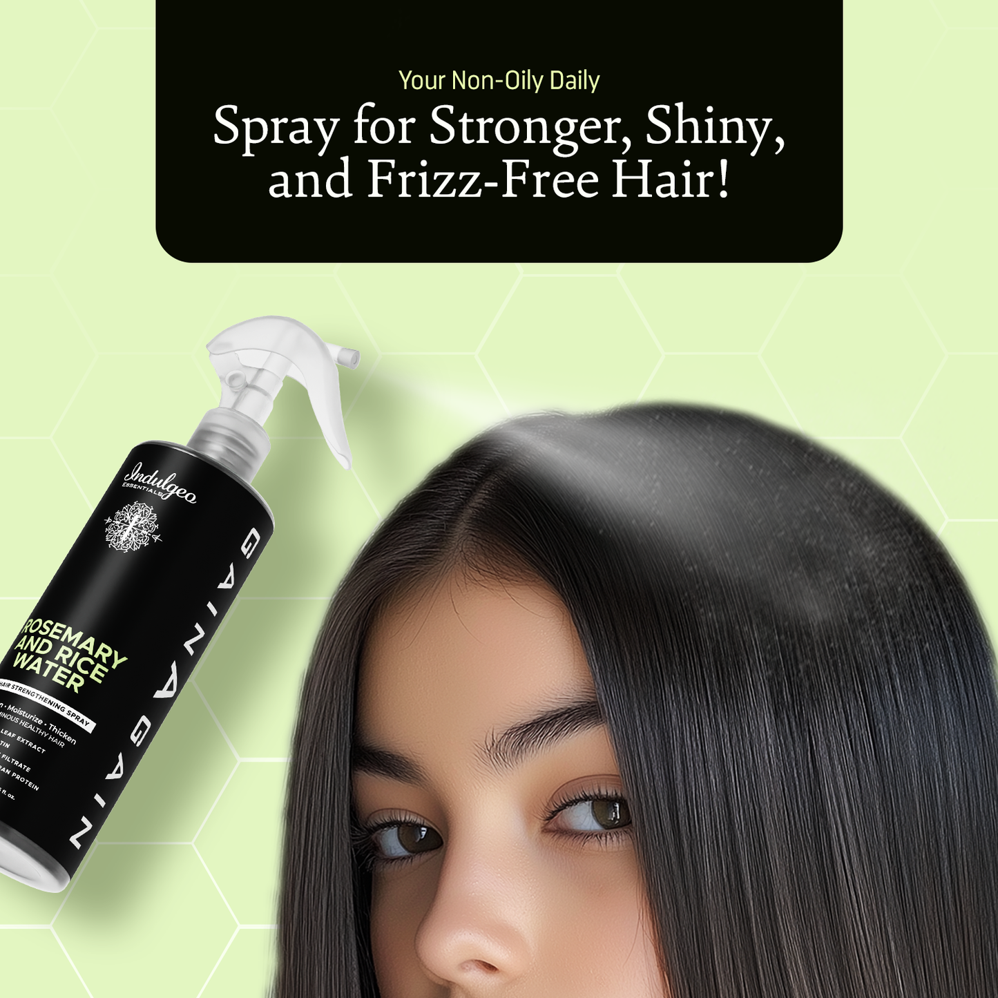 Rosemary & Rice Water Hair Spray Mist For Strengthening & Growth