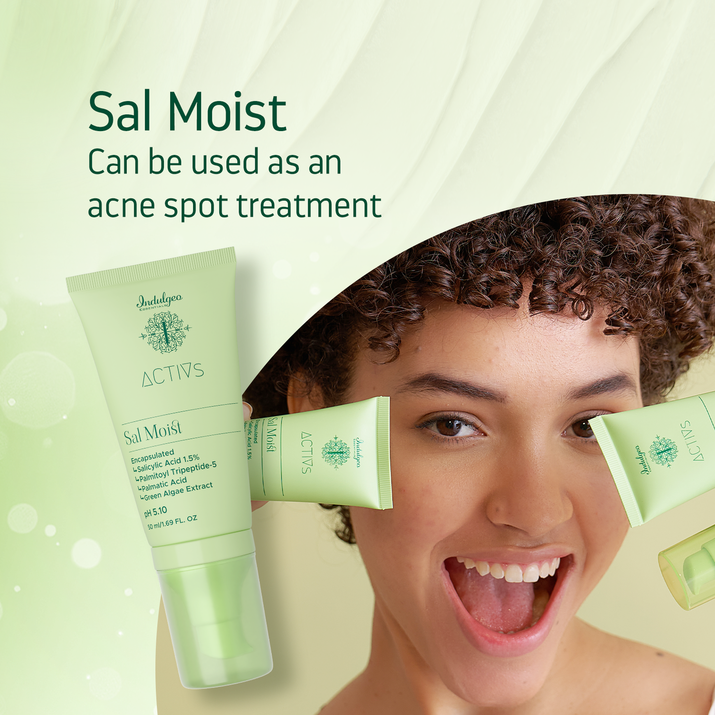 SAL MOIST - 1.5% Encapsulated Salicylic Acid Acne Healing Exfoliating Moisturizer
