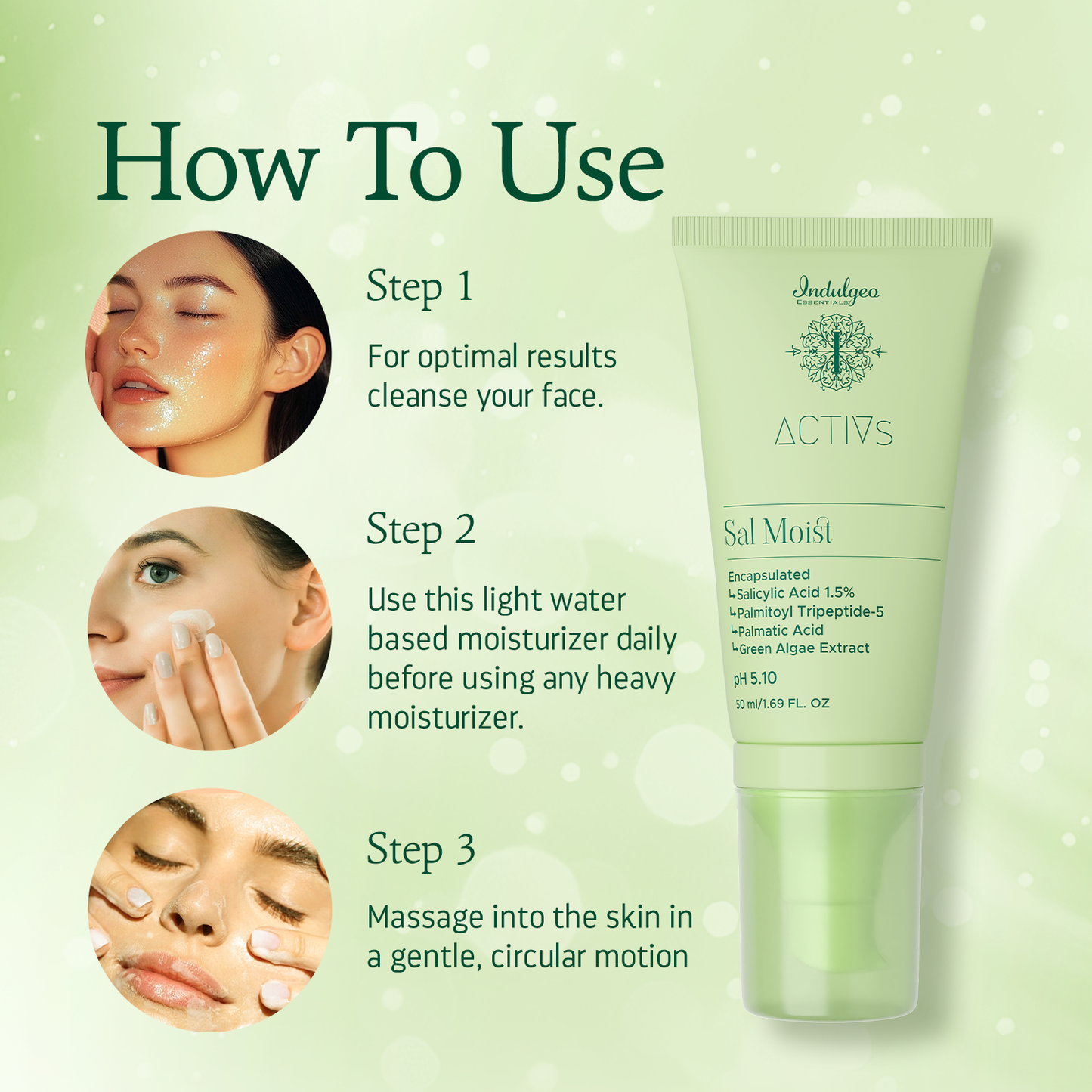 SAL MOIST - 1.5% Encapsulated Salicylic Acid Acne Healing Exfoliating Moisturizer