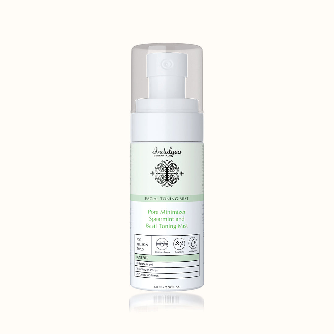 Pore Minimizer Spearmint And Basil Witch Hazel Facial Toning Mist For All Skin Types (60ml)