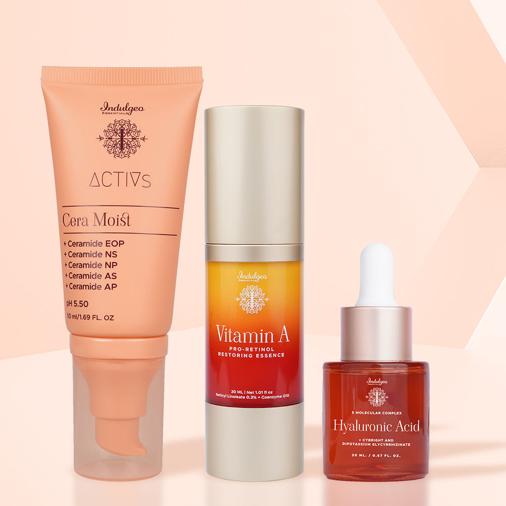 COMBO : 5 Molecular Hyaluronic Acid & Vitamin A Pro Retinol & Cera Moist Ceramide Calming Moisturizer