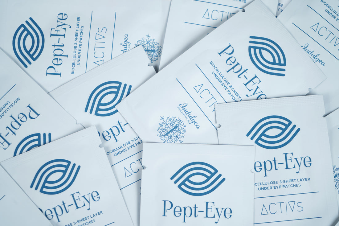 Discover Youthful Eyes with Indulgeo Essentials' Pept Eye – Biocellulose 3-Sheet Layer Under Eye Patches