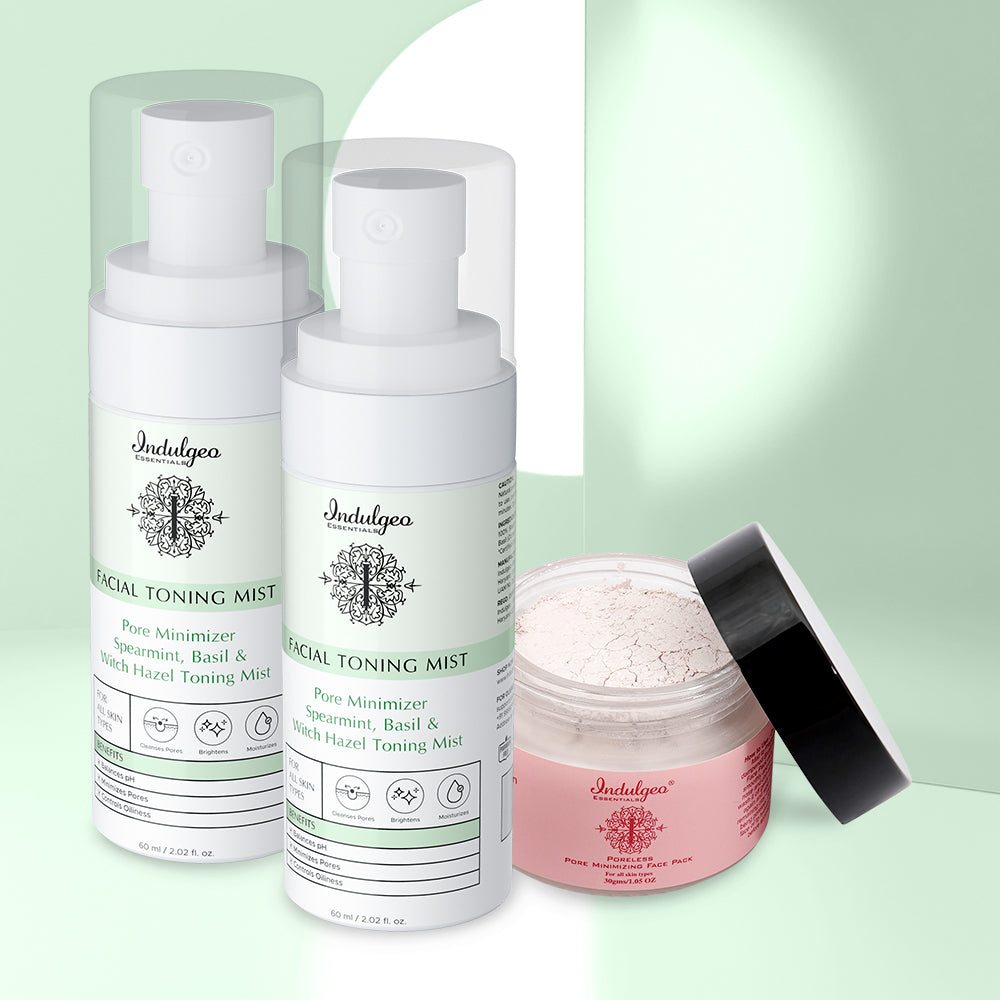 Poreless Skin Combo-Poreless Pore Minimizing Face Pack+2 Pore Minimizer Toning Mist