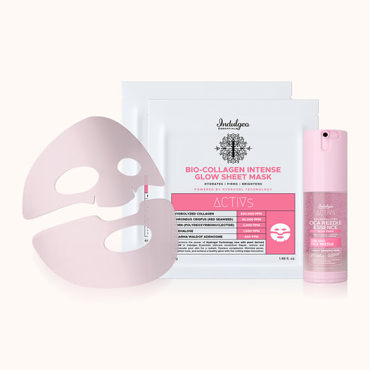 Combo: Encapsulated Cica Reedle Essence (30ml) + Ginseng PDRN Bio Collagen Intense Glow Sheet Mask (2 units)
