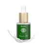 Green glass bottle of Indulgeo Essentials Heads-Off anti-acne serum with white dropper cap and rose gold collar, 20 ml size