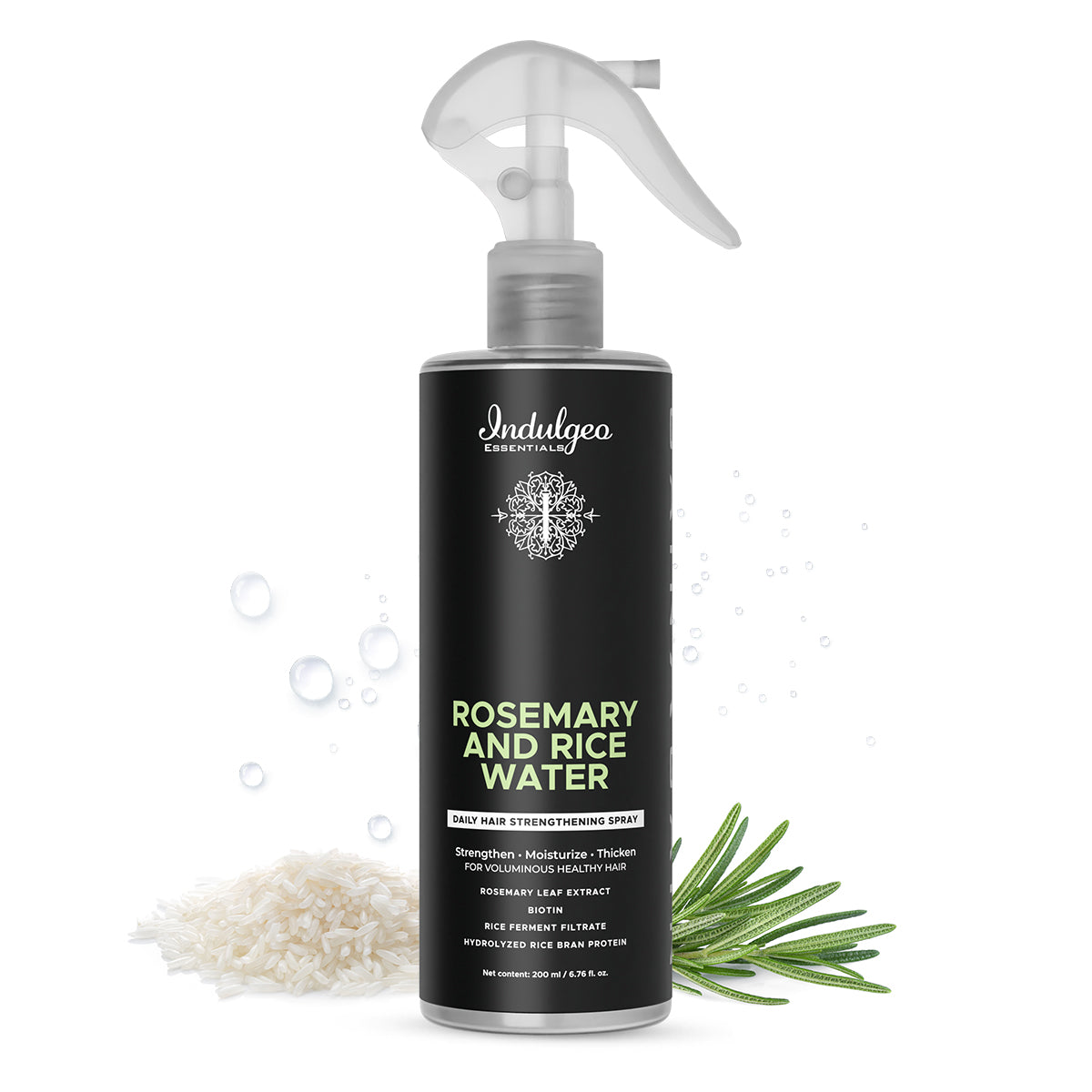 Rosemary & Rice Water Mist For Hair Strengthening