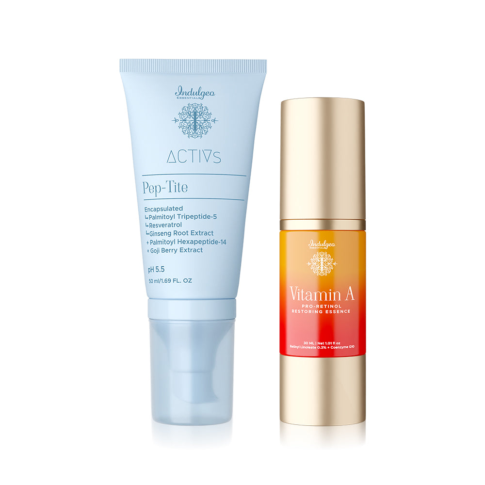 COMBO : Vitamin A Pro Retinol Restoring Essence + Pep Tite - Skin Firming Moisturizer