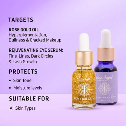 Combo-Rose Gold Oil+Rejuvenating Eye Serum