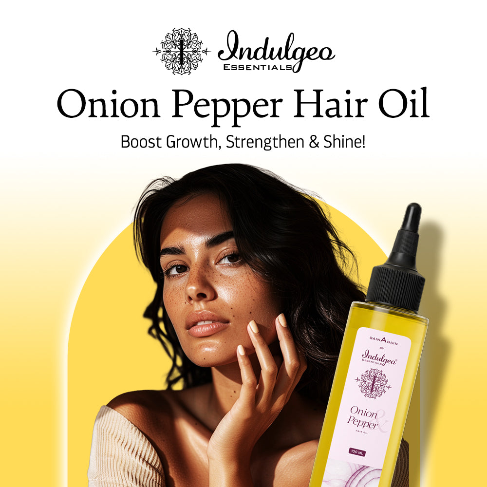 Onion & Pepper Hair Oil For Hair Regrowth (100ml)
