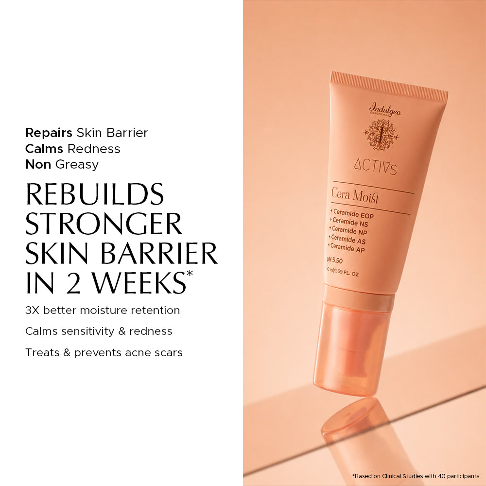 CERA MOIST - 1% iActive Ceramide Calming Moisturizer for Hydration & Skin Barrier Repair
