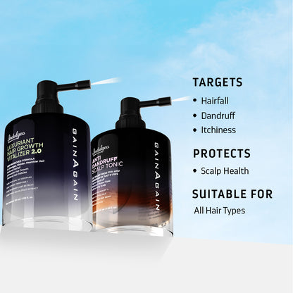 Hair Growth Combo - Anti Dandruff Scalp Tonic + Hair Vitalizer 2.0