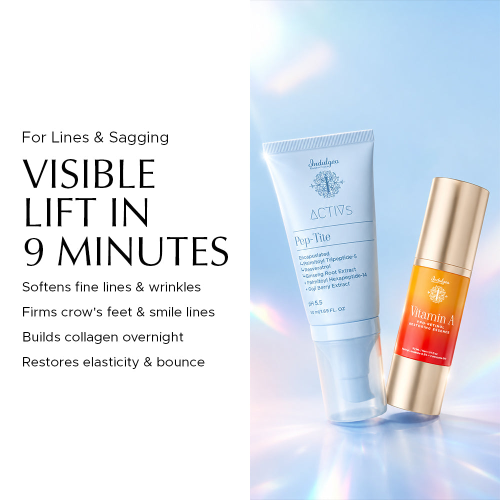 COMBO : Vitamin A Pro Retinol Restoring Essence + Pep Tite - Skin Firming Moisturizer