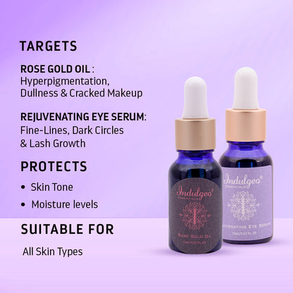 Combo-Rose Gold Oil+Rejuvenating Eye Serum