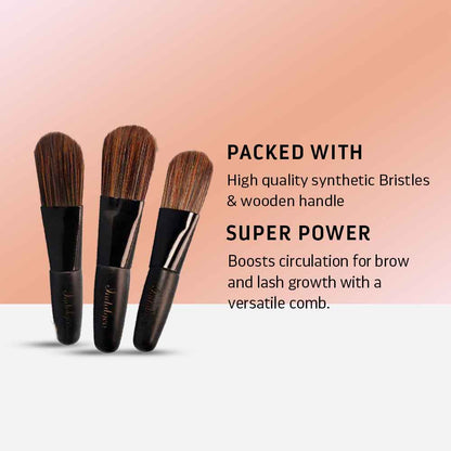 Face Pack Brushes pack of 3