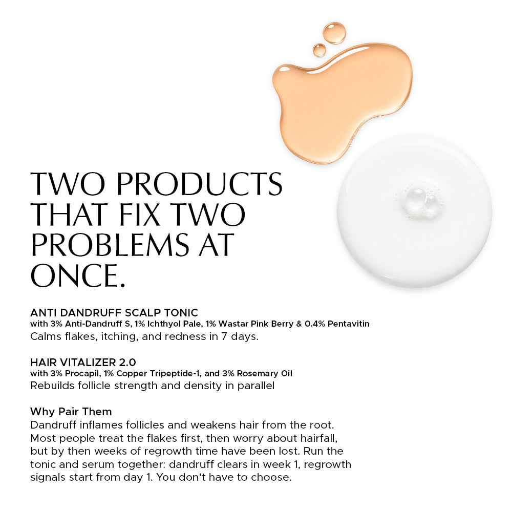 Hair Growth Combo - Anti Dandruff Scalp Tonic + Hair Vitalizer 2.0
