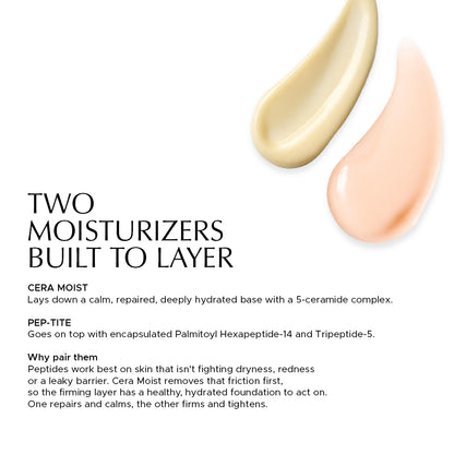 Repair & Firm: Cera Moist + Pep-Tite Moisturizer Duo