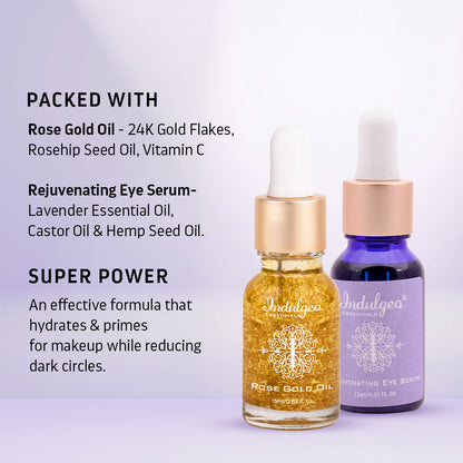 Combo-Rose Gold Oil+Rejuvenating Eye Serum