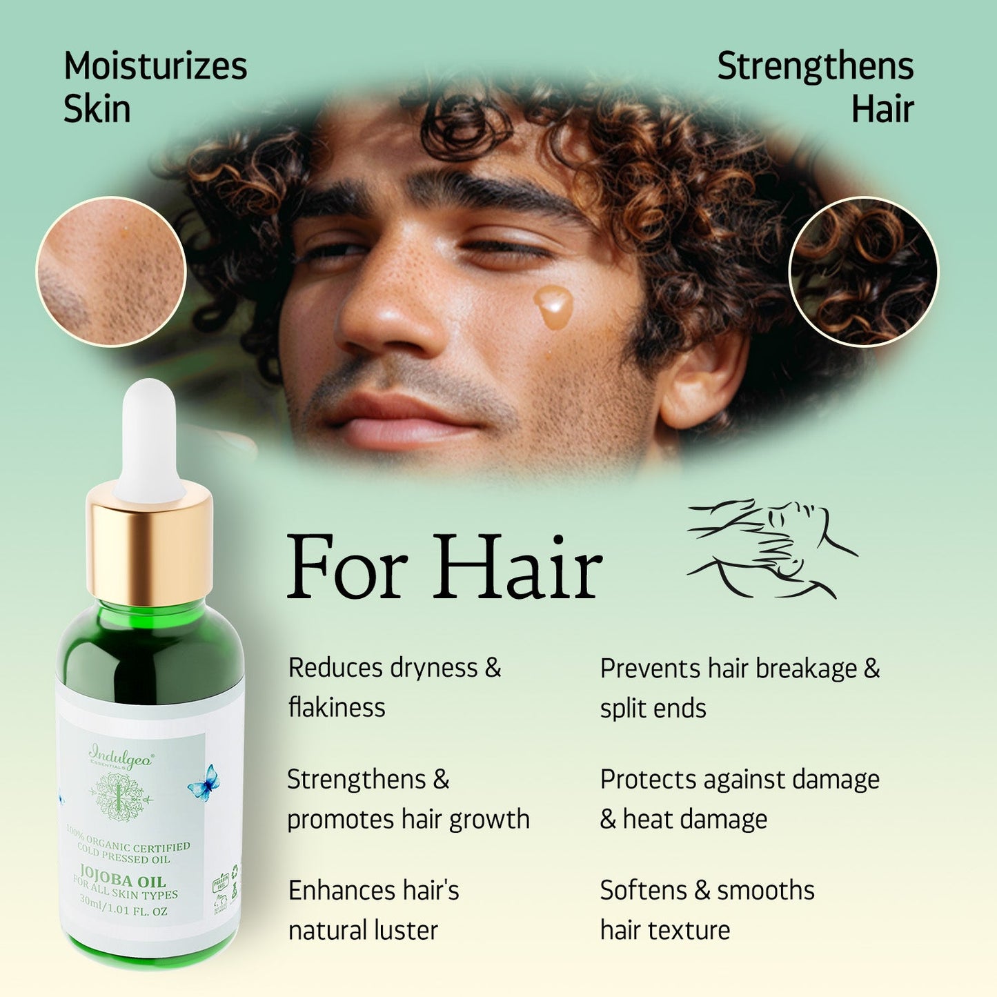 Jojoba Oil - 100% Cold Pressed Oil