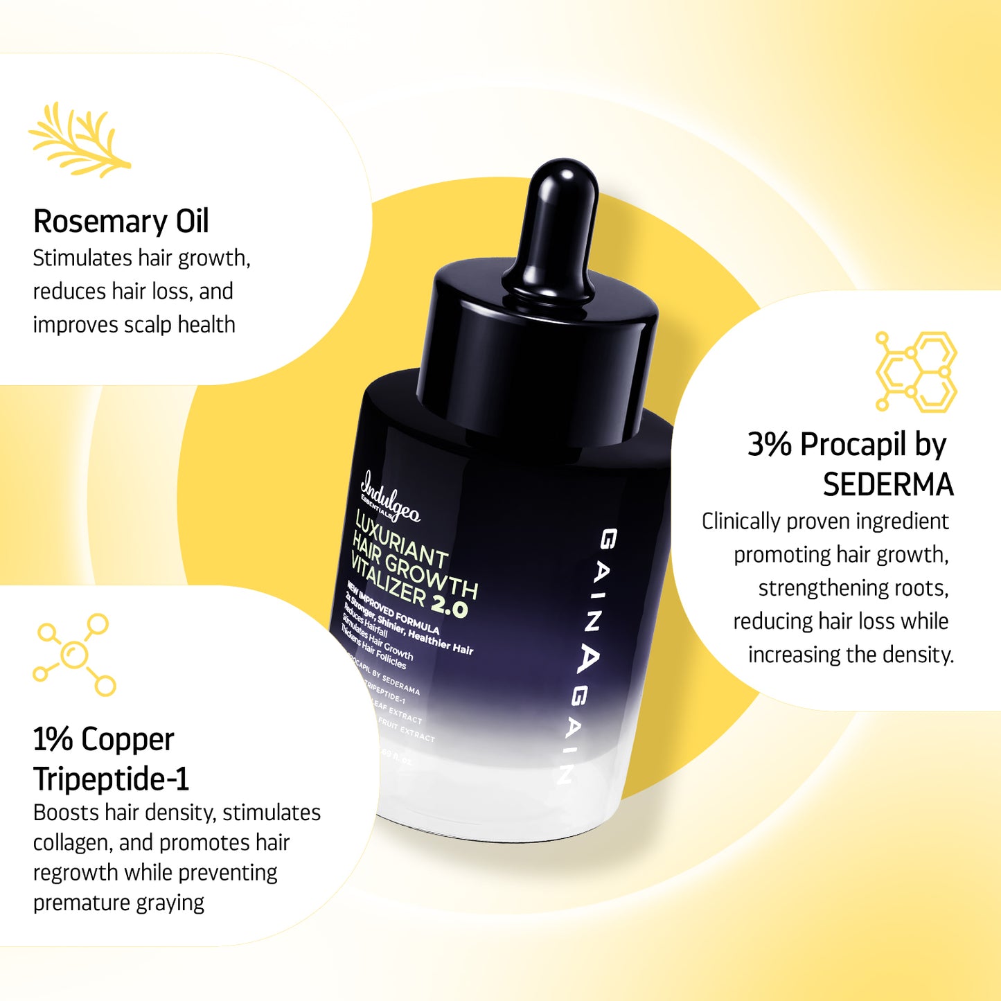 BYOB- Luxuriant Hair Vitalizer 2.0 | Anti Hairfall Non Oily Hair Growth Serum