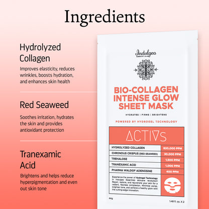 Bio Collagen Intense Glow Hydrating Overnight Sheet Mask