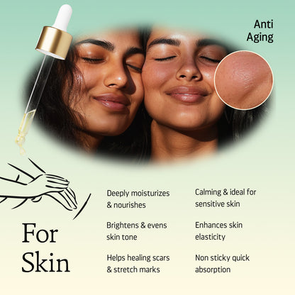 Argan Oil - 100% Cold Pressed Oil For Skin & Hair Nourishment (30ml)