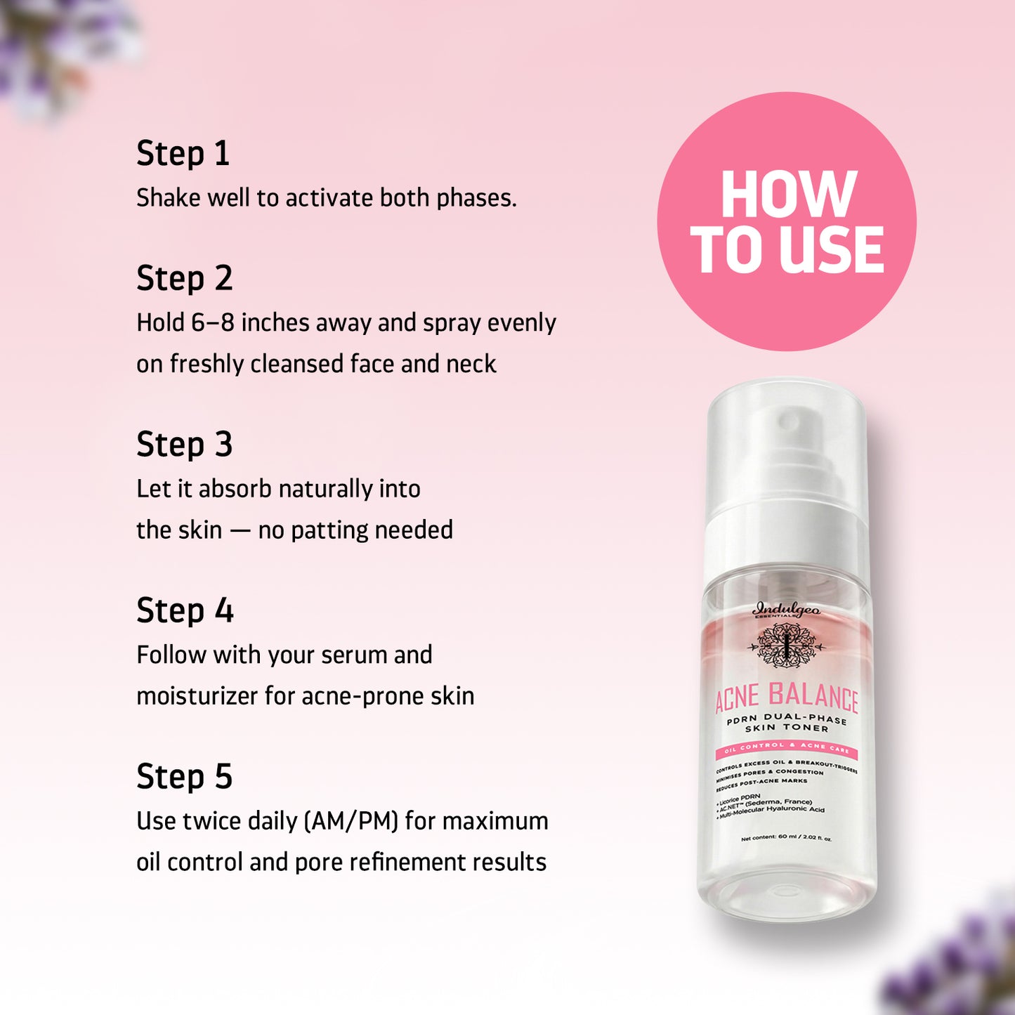 Acne Balance PDRN Dual Phase Skin Toner