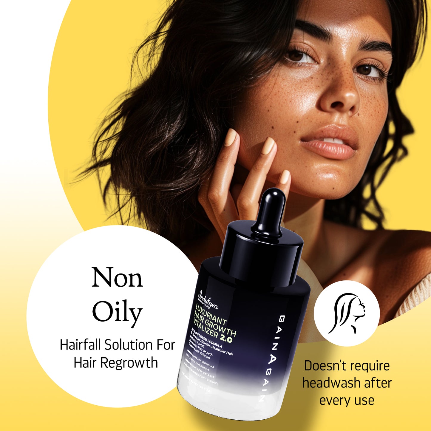 BYOB- Luxuriant Hair Vitalizer 2.0 | Anti Hairfall Non Oily Hair Growth Serum